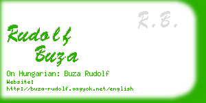 rudolf buza business card